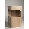 Aqualine Zoja koupelnová skříňka pod umyvadlo rohová 40,5 x 74 x 40,5 cm dvířka dub platin hnědá 50346