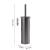 Gedy FLIP WC štětka závěsná systém Lift&Clean gun metal šedá 52330381