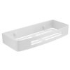 Gedy SMART polička do sprchy 30 x 4,5 x 12,8 cm nerez bílá mat 241702